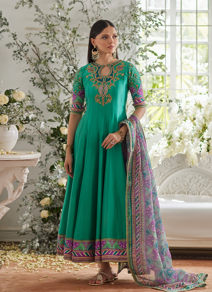 Picture of Ilyana Sea Green Kalidaar