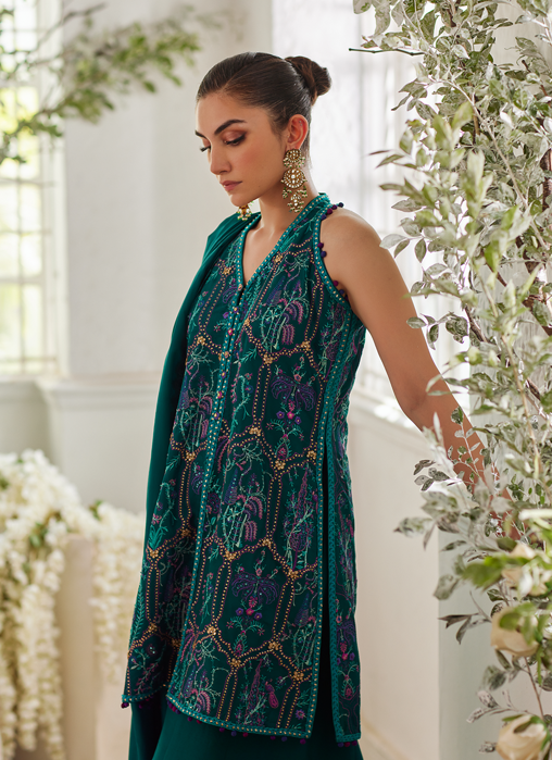 Ruya Emerald Shirt and Dupatta