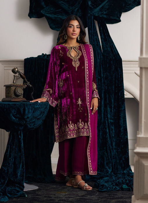 Picture of Emili Velvet Shirt And Dupatta