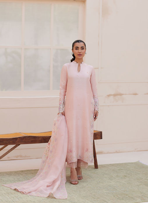 Picture of Aurora Pastel Pink Shirt and Dupatta