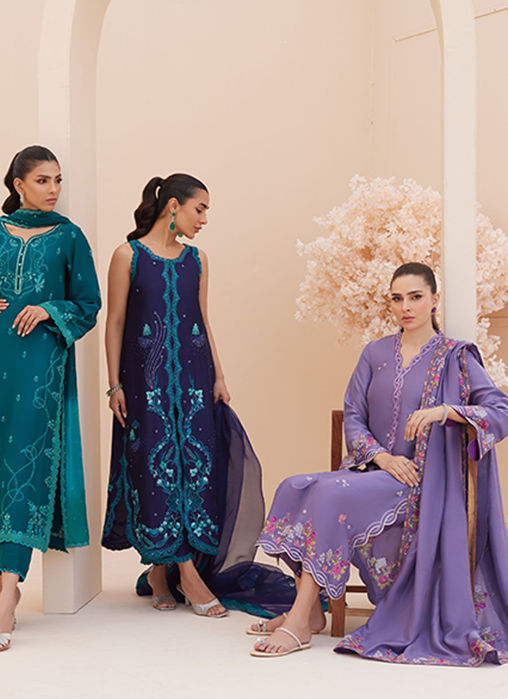 Goldie Grape Silk Shirt and Dupatta