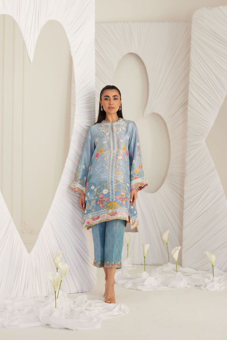 Picture of Carla Slate Blue Shirt and Pants