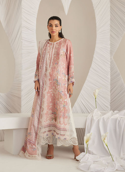 Elara Blush Shirt and Dupatta