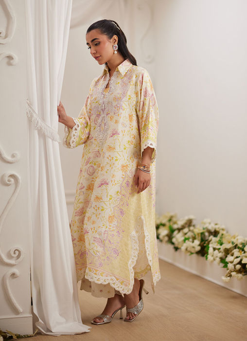 Emelia Ivory Shirt Dress