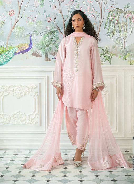Picture of Melanie Rose Pink - Shirt And Dupatta