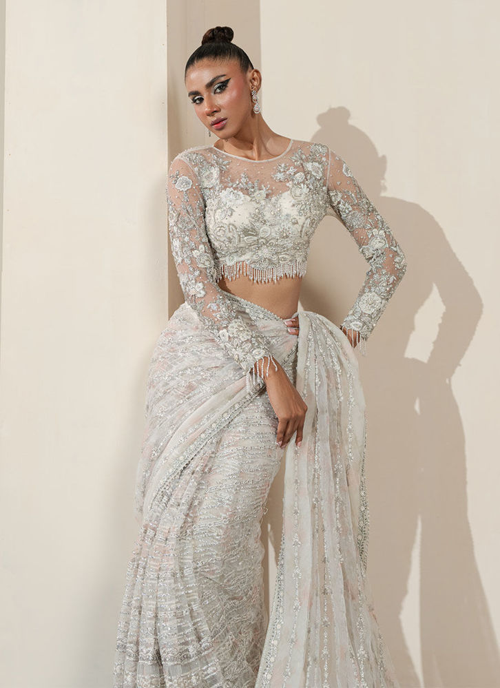 Picture of White Orchid Saree