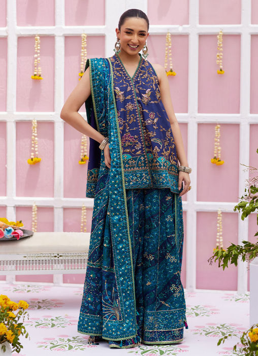 Picture of Ryza Blockprinted Short Shirt and Dhaka