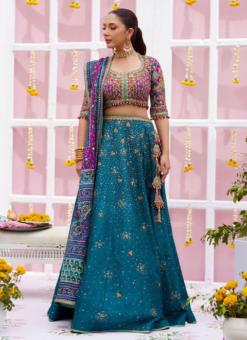Picture of Ayelina Teal Lehenga Choli