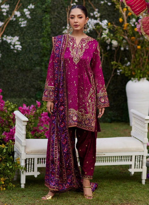 Picture of Nura Magenta Shirt and Dupatta