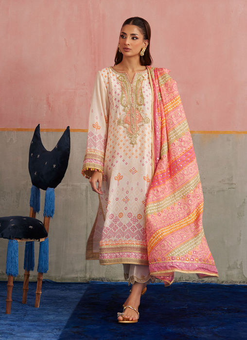 Picture of Nevada Ivory Shirt And Dupatta