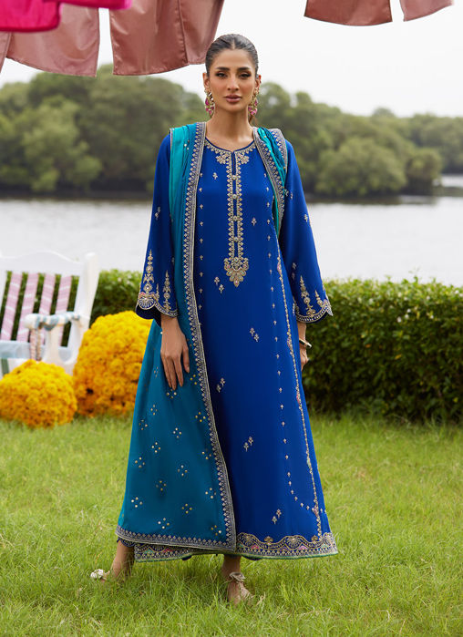 Picture of Opal Blue Shirt And Dupatta