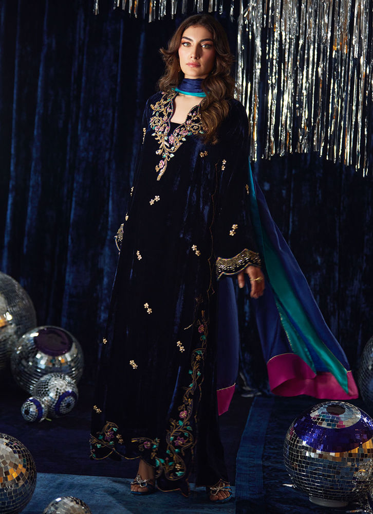 Picture of Valeh Navy Shirt And Dupatta