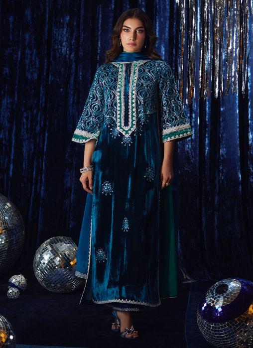 Picture of Teen Teal Shirt And Dupatta