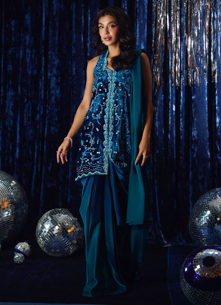 Picture of Pri Prussian Blue Saari Jacket