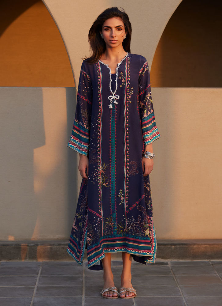 Picture of Zahara Midnight Crepe Kaftan
