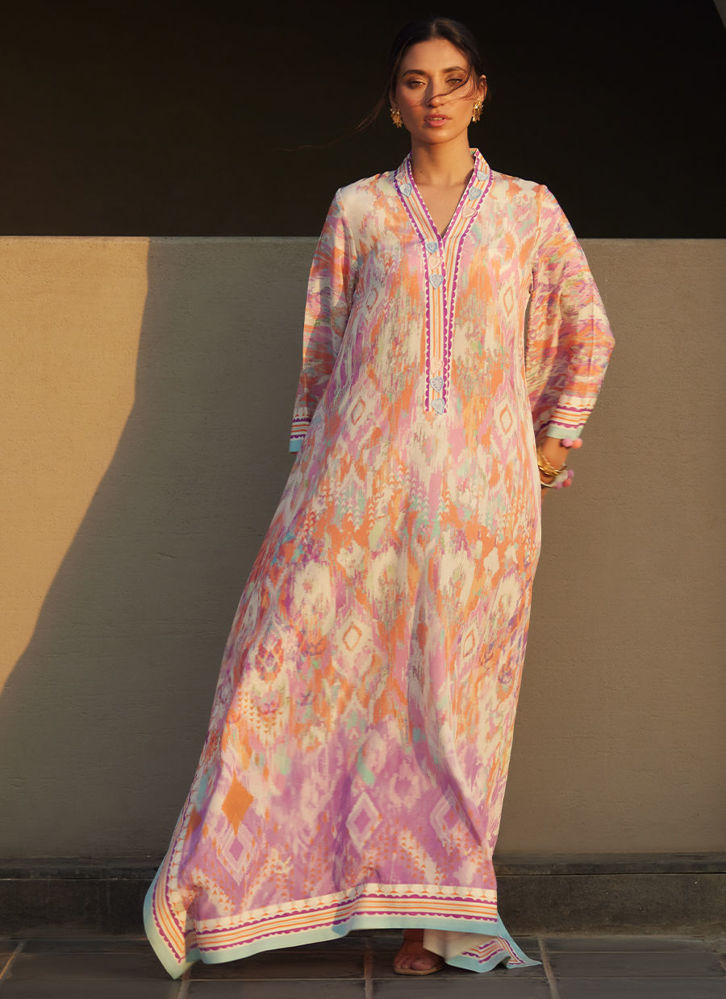 Picture of Solana Sunset Crepe Kaftan