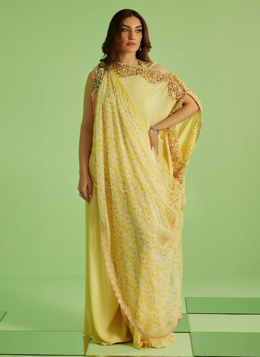 Solenne Shirt And Drape Dupatta With Pants