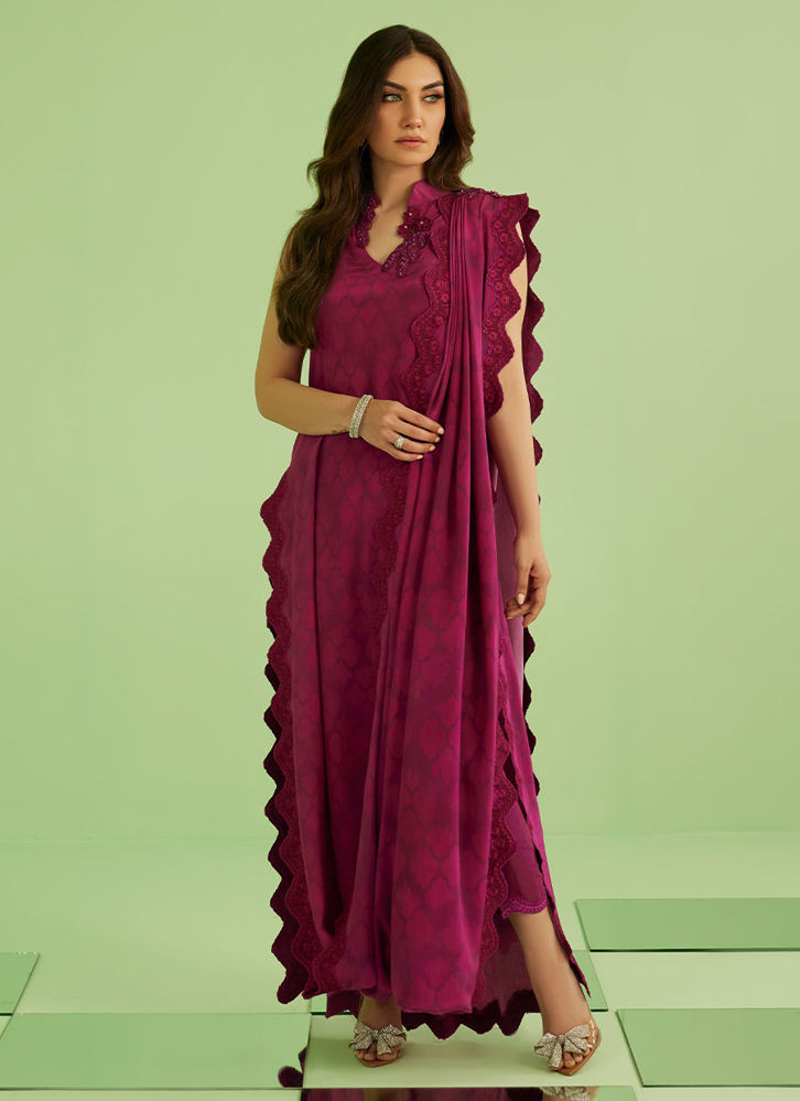 Picture of Lilia Long Shirt With Drape Dupatta