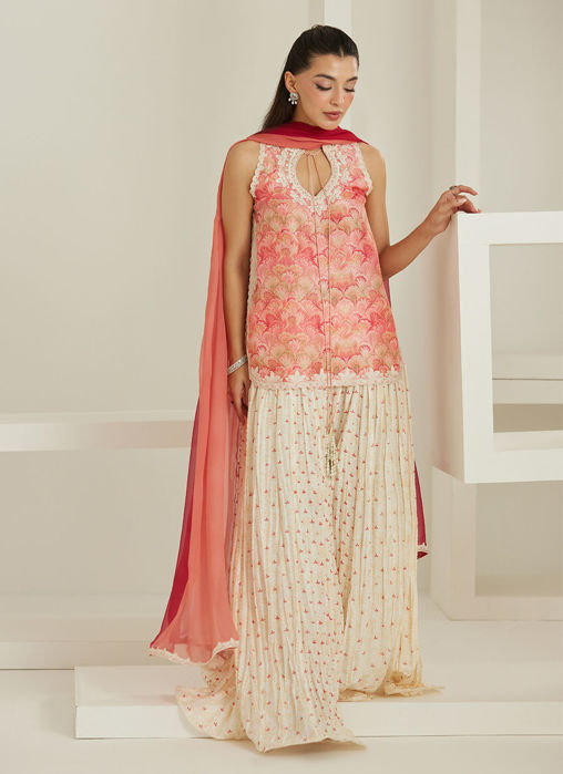 Selma Short Shirt And Dupatta