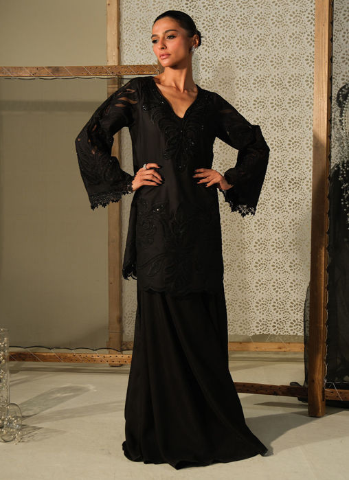 Black Crystal Rose Shirt