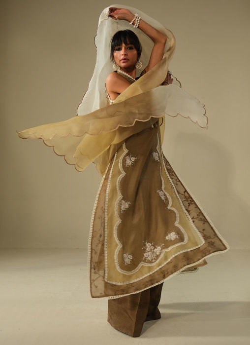 Toffee Rose Shirt with Pants