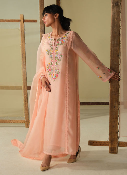 Peach Blossom Shirt with Pants