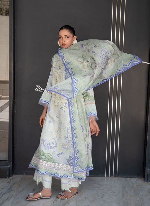 Mint Riverie - Shirt and Dupatta