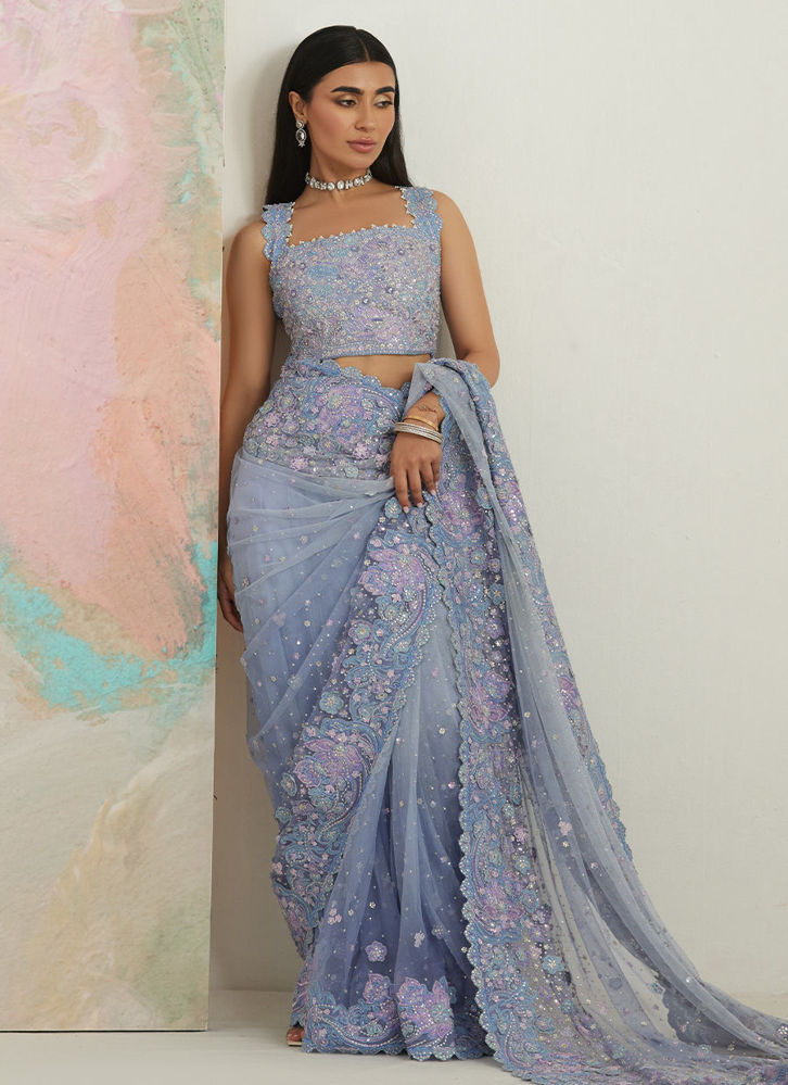 Picture of Seraphine Ombré Lavender Saree